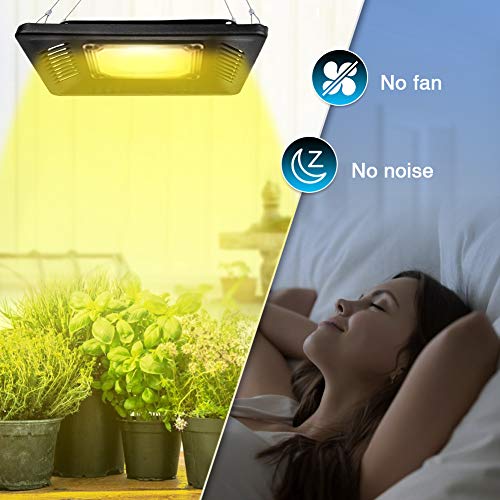Relassy 150W Waterproof Plant Light, Outdoor Grow Light,Sunlike,Full Spectrum LED Grow Lamp,Without Noise,Ultra Thin,Heat Dissipation,for Seedling Growing Blooming Fruiting - Image 3