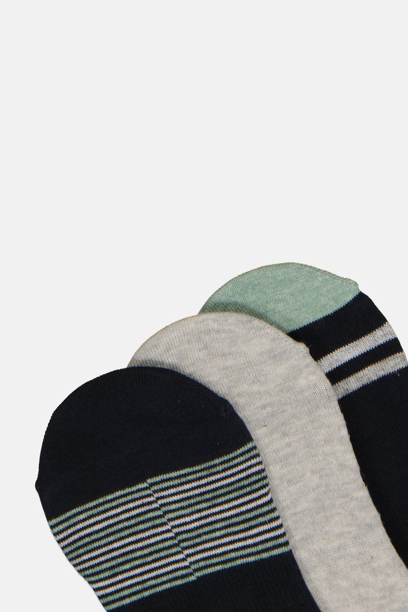 Rocawear Men 3 Pairs Brand Logo Invisible Socks, Multicolor - Image 4