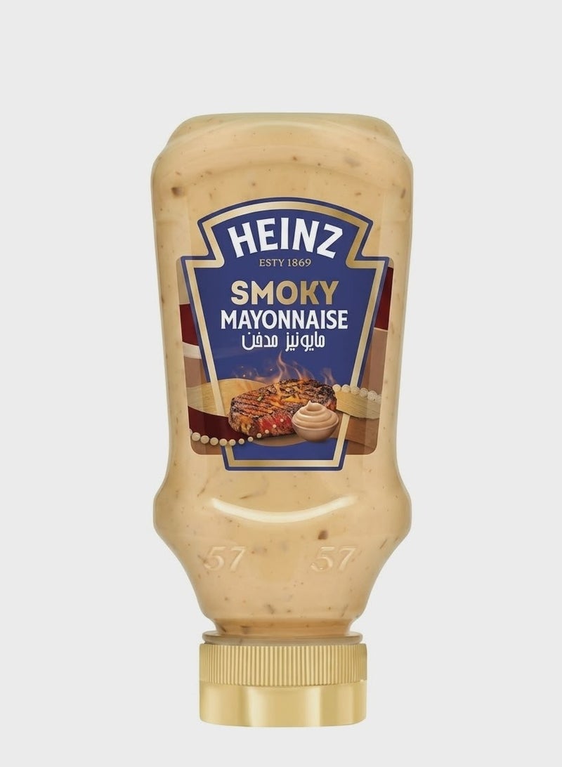 Heinz Smoky Mayonnaise - Top-Down Squeeze Bottle 225ml - Image 1