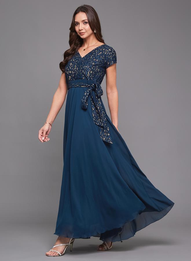 Styli Floral Bodice Maxi Dress - Image 2