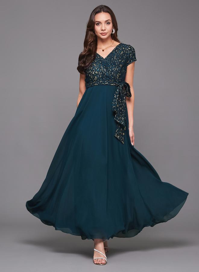 Styli Floral Bodice Maxi Dress - Image 1