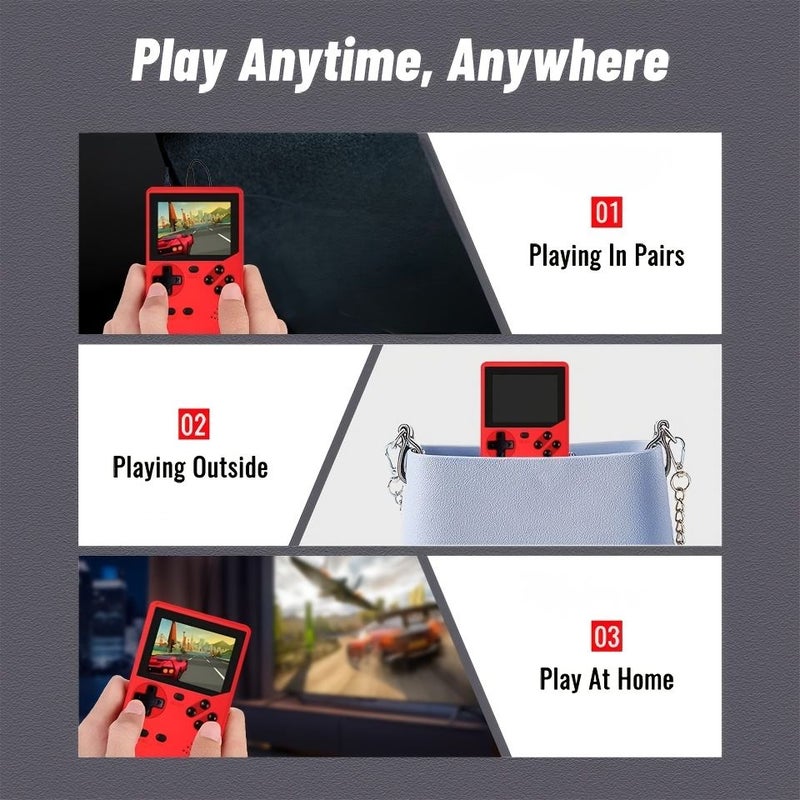 Red Portable Handheld Game Console Rtos System Supports Wired Gamepad Two Players TV Connection Long Battery Life Gift - Image 5
