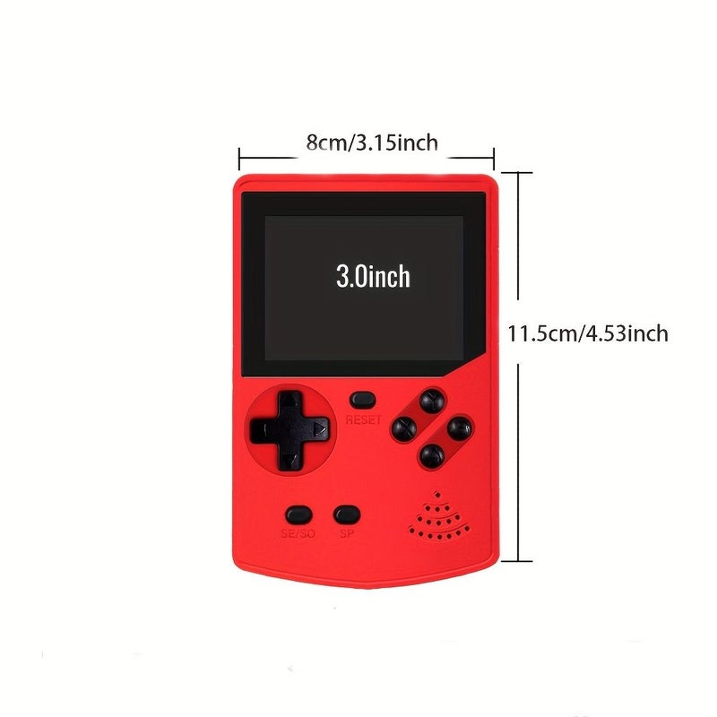 Red Portable Handheld Game Console Rtos System Supports Wired Gamepad Two Players TV Connection Long Battery Life Gift - Image 1
