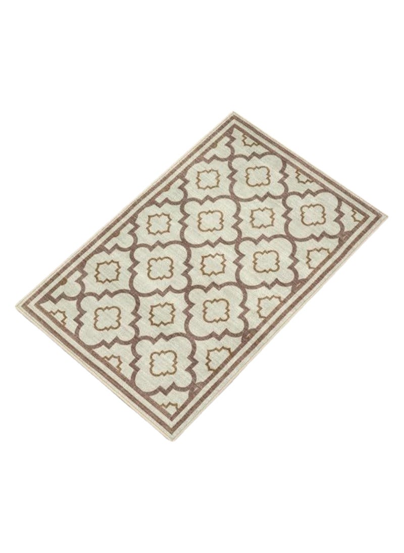 Generic 40*60cm Crystal Velvet Dot Plastic Bottom Entrance Door Mat High-End Light Luxury Advanced Entrance Foot Mat Entrance Porch Carpet Home Non-Slip Foot Mat (lantern-1)  - Image 1