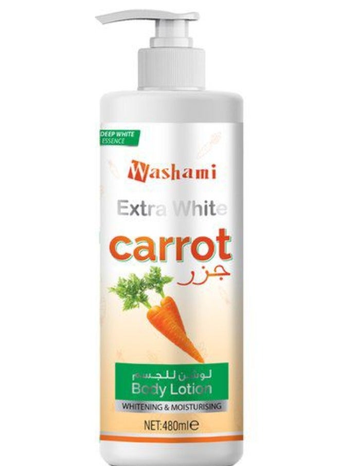 لوشن الجسم بالجزر الأبيض الإضافي 480 مل