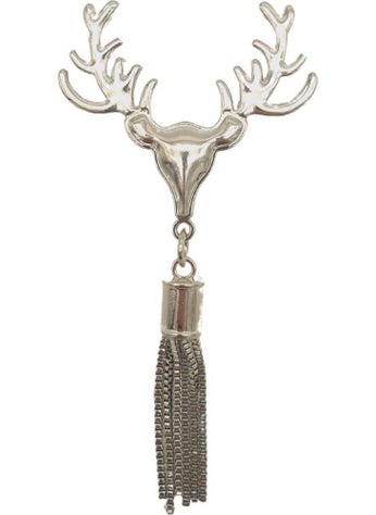 Angel Çanta Aksesuar Angel Bag Accessory Silver Color Tassel Deer Model Bag Ornament  - Image 1