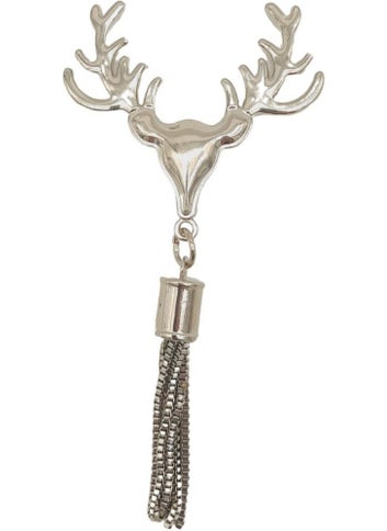 Angel Çanta Aksesuar Angel Bag Accessory Silver Color Tassel Deer Model Bag Ornament  - Image 3