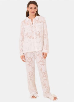 women'secret Floral Pajama Set  - Image 1