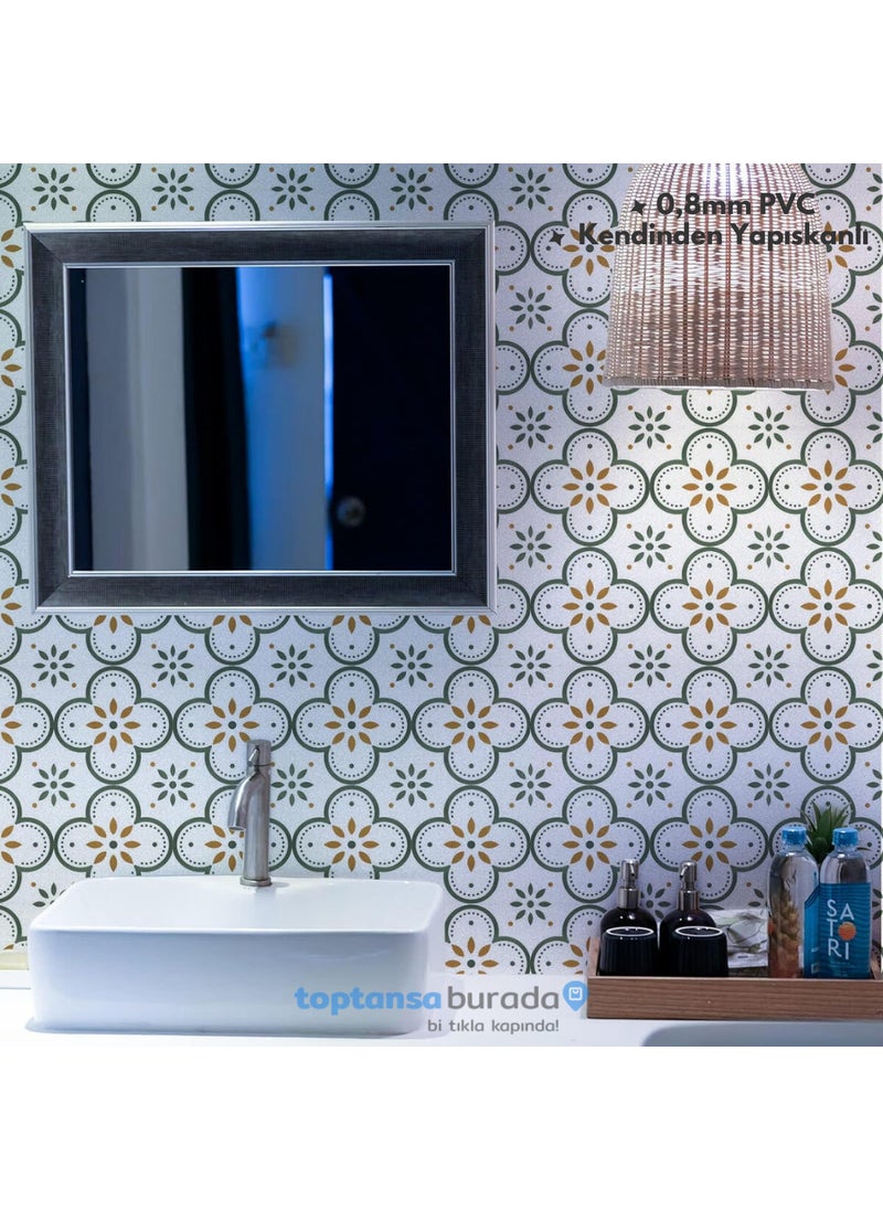 Technosmart 6PCS 20CM×20CM Self Adhesive Wall Covering Kitchen Bathroom PVC Sticker Decoration  - Image 5