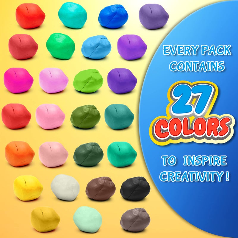 ESSENSON Air Dry Clay 27 Colors, Modeling Clay for Kids, DIY Molding Magic Clay for with Tools, Party Favors Toys Gifts for Age 3 4 5 6 7 8+ Years Old Boys Girls Kids - Image 2