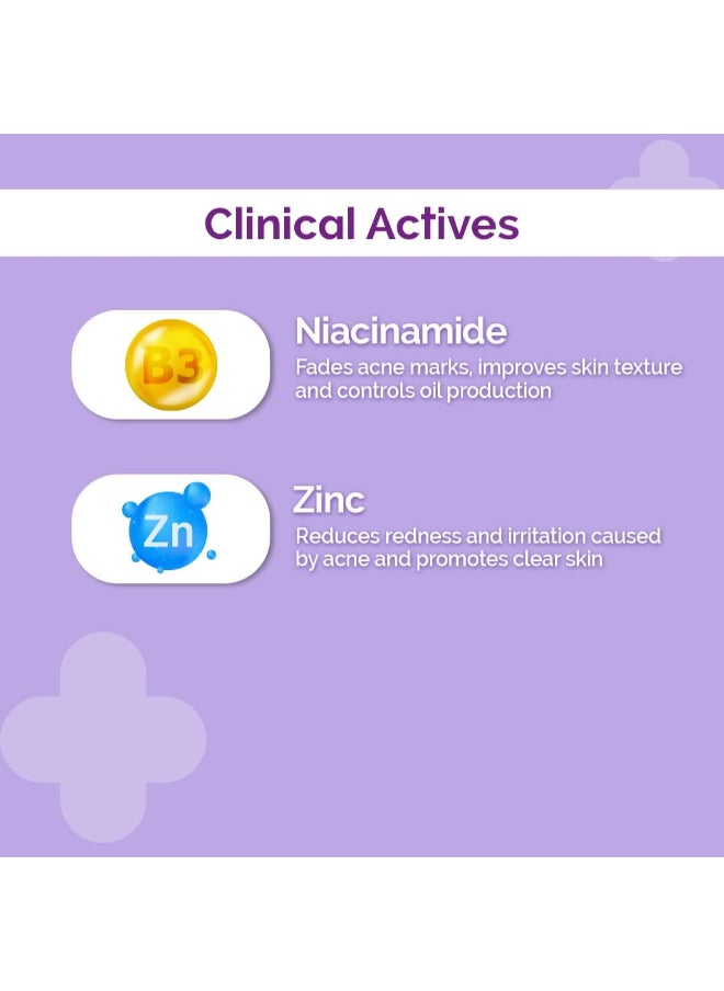 10% Niacinamide Face Serum with Zinc for Acne Marks | Fades Acne Marks And Dark Spots | Controls Oil