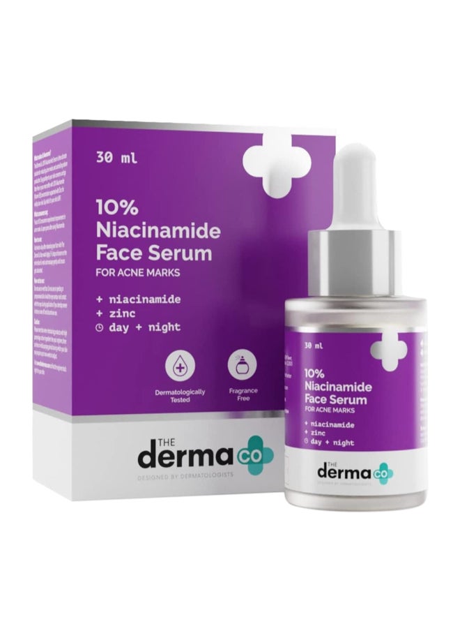 10% Niacinamide Face Serum with Zinc for Acne Marks | Fades Acne Marks And Dark Spots | Controls Oil