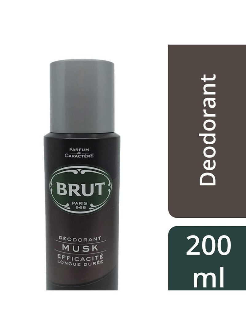 بروت Musk Spray For Men Long Lasting Fresh Active Odour Protection Signature Scented Body Deodorant Spray For Men 200Ml Men S Choice Best Gift For Men - Image 2