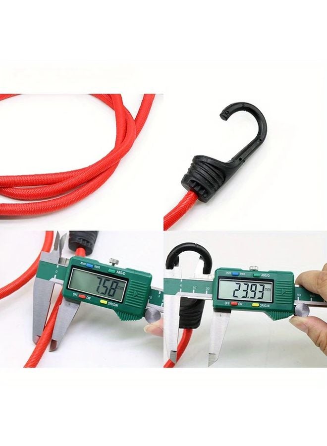 Heavy Duty Red Bungee Cargo Straps 11 81in Adjustable Tie Down Ropes for Motorcycle Truck - Image 5