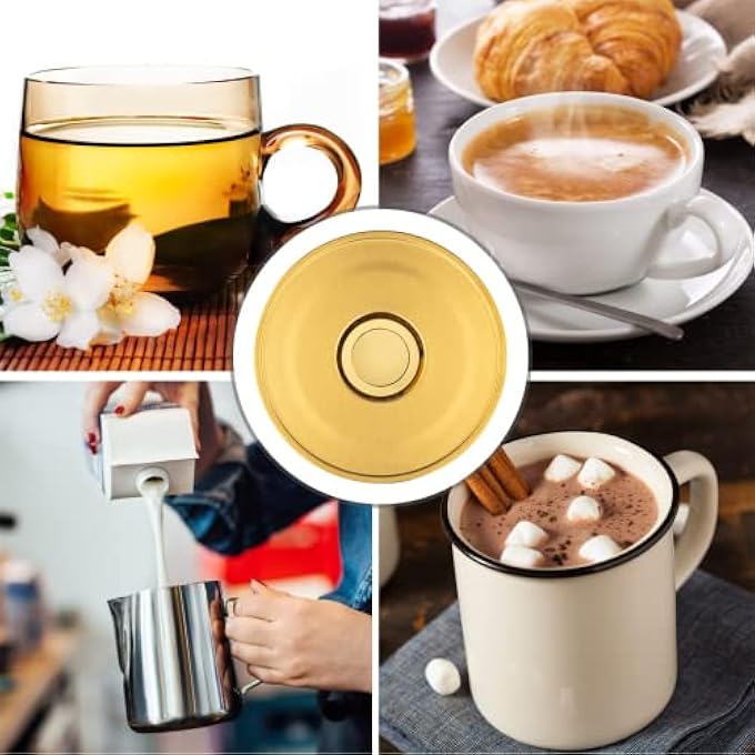 SYOSI Tea Trivet Gold Stainless Steel Teapot Warmer Base For Glass Ceramic Teapots And Other Heatproof Pots Warming Use - Image 3