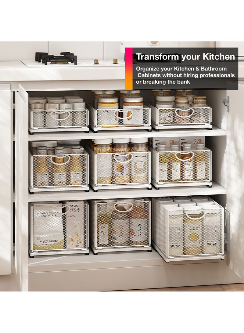 The Sisters Corner Sliding Shelf for Kitchen Cabinet – Pull-Out Spice Rack, Bathroom Cabinet Organizer, Pantry Storage & Kitchen Organizer - Image 2