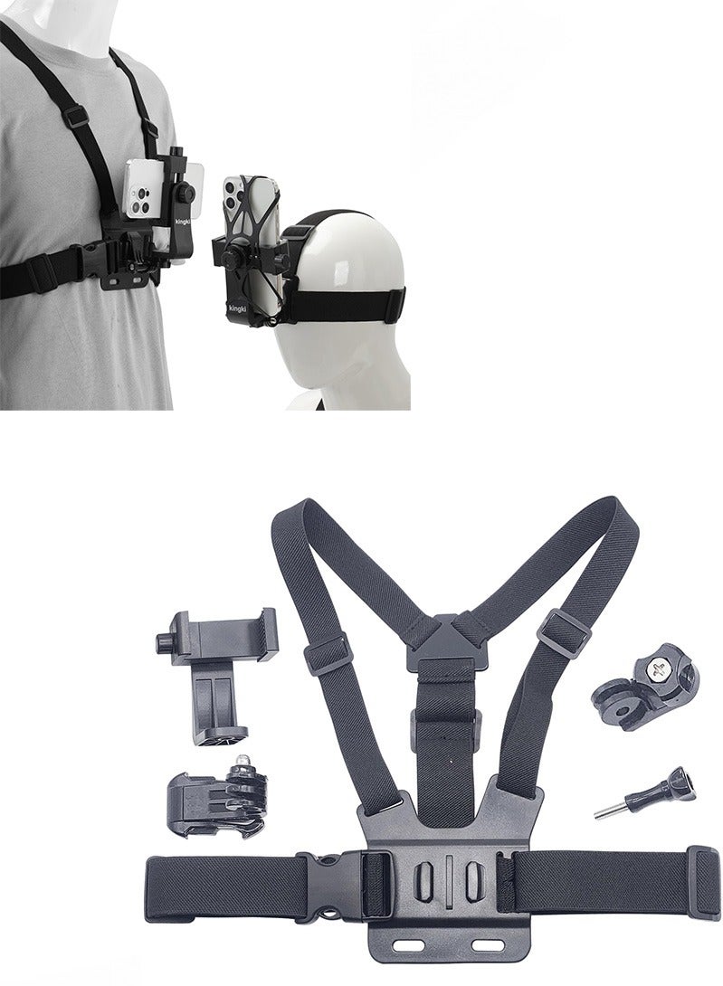 Cell phone chest strap holder GoPro strap holder - Image 1