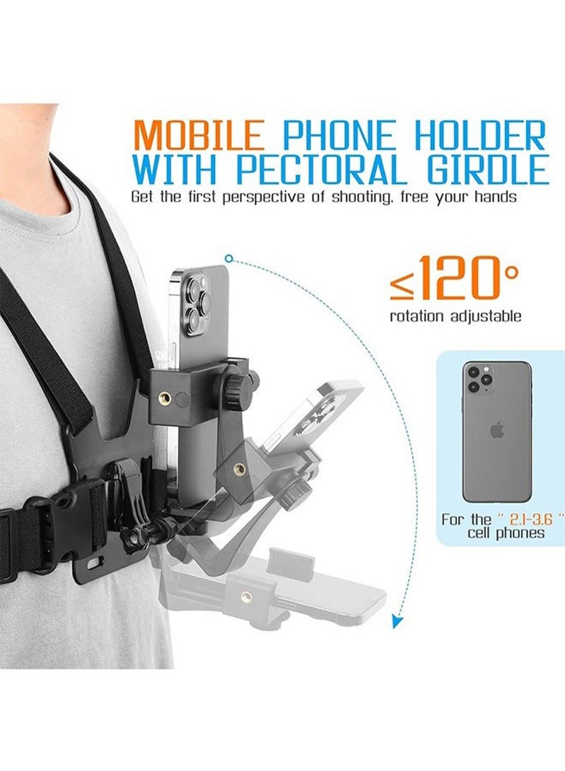 Cell phone chest strap holder GoPro strap holder - Image 4