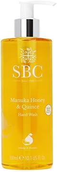 SBC Skincare Manuka Honey Quince Hand Wash 300ml Luxurious Hand Wash For All The Family Moisturising Hand Soap Hand Wash For Dry Or Irritated Skin - Image 1