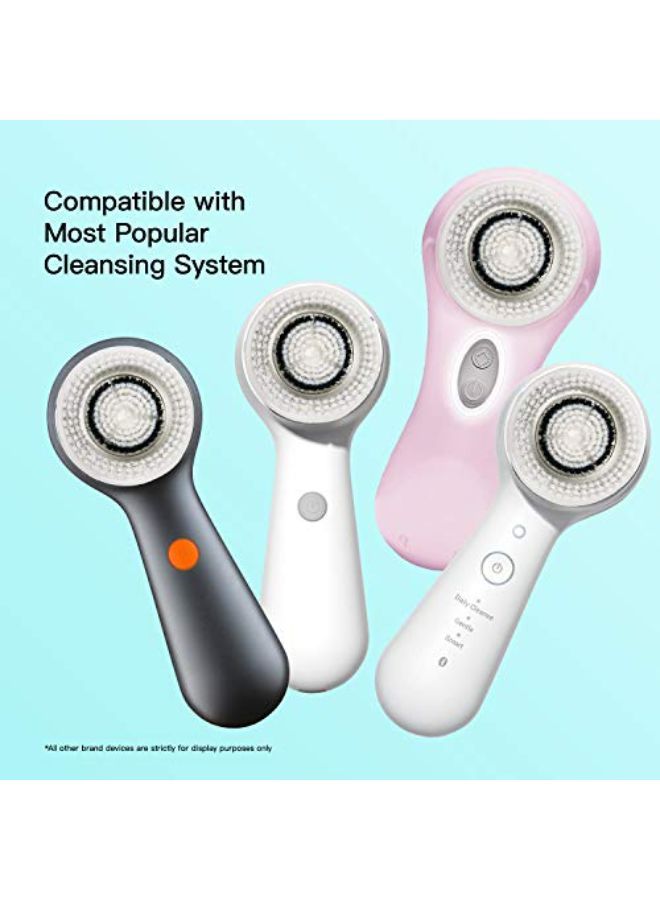Brushmo Replacement Cleansing Brush Heads Compatible With Sensitive Face Brush Head, 4Pack - Image 2