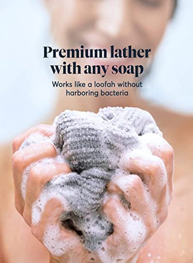 SUTERA - Exfoliating Shower Towel, Premium Japanese Scrub Wash Cloth, Deep Cleanse for Body Face, Microabrasion Duo Fibers Durable Quick Drying, Asian Spa Skin Care Bath Washclose, Extra Long Design - Image 4