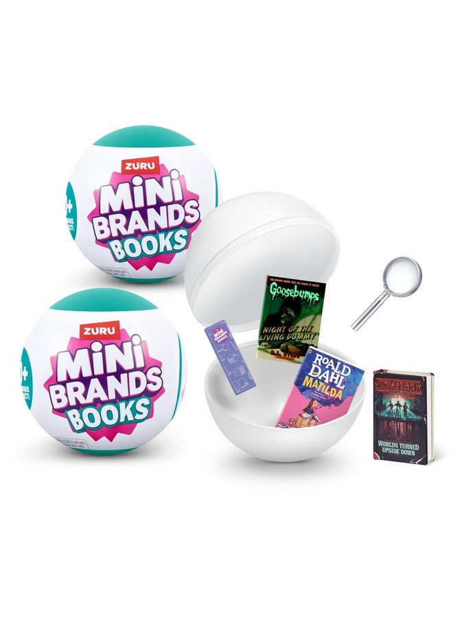 Mini Brands Books (2 Pack) by ZURU Real Miniature Book Brands Collectible Toy, Capsules of 5 Mystery Miniature Books with Real readable Pages and Accessories for Kids, Teens, Adults - Image 1