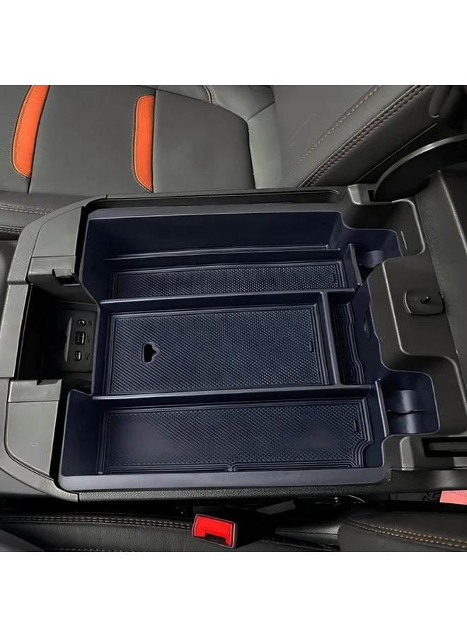 Black Center Console Armrest Storage Tray for 2019 2023 Chevy Silverado GMC Sierra 1500 2500 3500 HD - Image 3