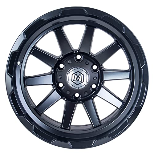 Pro Lift Michael Pro RIM 17x8.5 Black Wheel with Polished (17 x 8.5 inches /6 x 139 mm, 0 inches Offset) - Image 1
