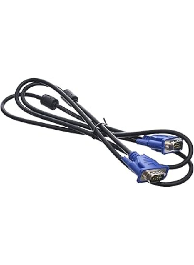 كابل سمارت ايدج  VGA إلى VGA لشاشة الكمبيوتر - 1.5 متر أسود وأزرق