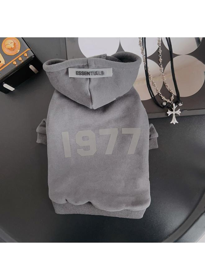 Bluejw Autumn And Winter Pet Clothes Dog Cat Warm Letter Reflective Small Dog Teddy Schnery Fashion Brand Sweatshirt - Image 1