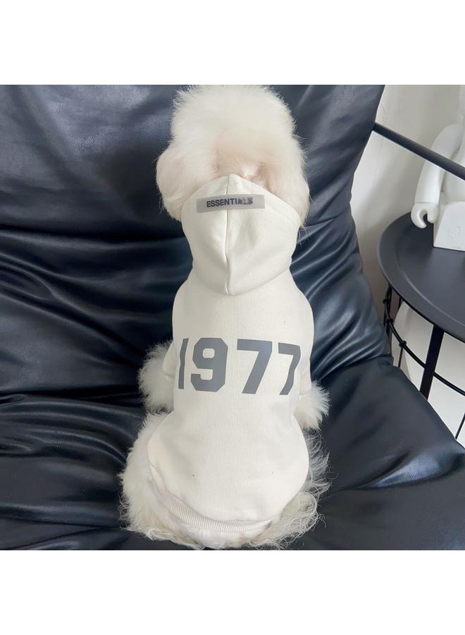 Bluejw Autumn And Winter Pet Clothes Dog Cat Warm Letter Reflective Small Dog Teddy Schnery Fashion Brand Sweatshirt - Image 4