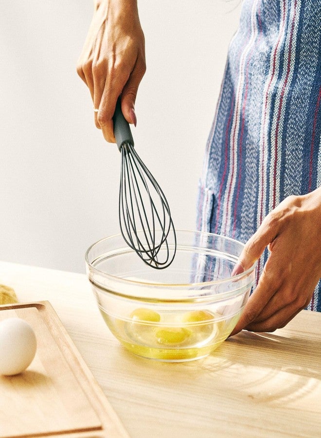 Sur La Table Silicone Whisk, Gray, Flexible Silicone Coated Wires for Nonstick- Whisking and Sauce Work, 10 in - Image 2