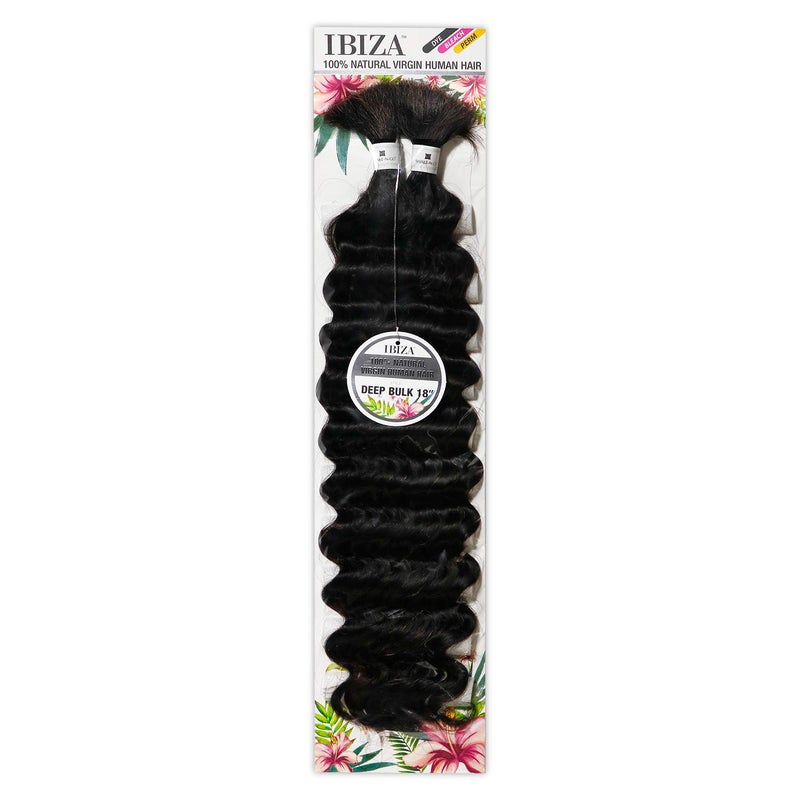 Shake-N-Go Ibiza 100% Natural Virgin Human Hair Braid - DEEP BULK 18" (NATURAL)