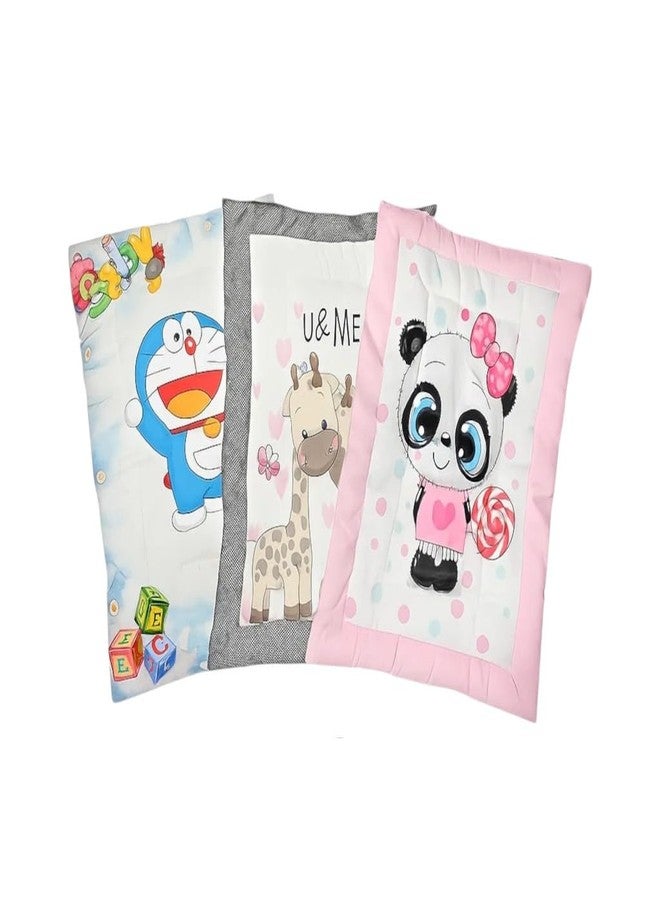RUMPES New Born Baby Godadi Pack of 3 Combo | Soft Cotton Godi, Godari, Crib Sheet, Baby Bed, Cartoon Mat, Bedding Set & Mat for Babies (0-12 Months, Multicolor) - Image 1