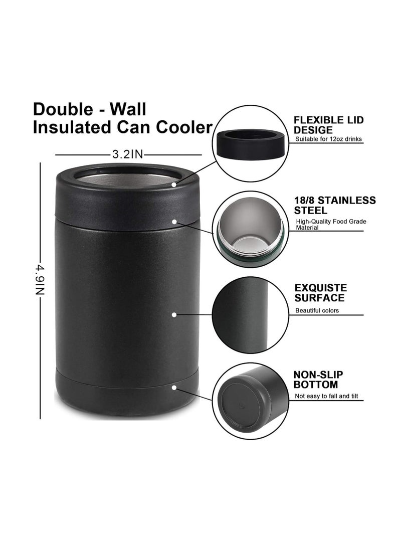 Excefore Can Cooler Stainless Steel Bottle Cooler Double Insulated 12OZ Can Holder for Drink Tumbler, BPA Free - Image 3