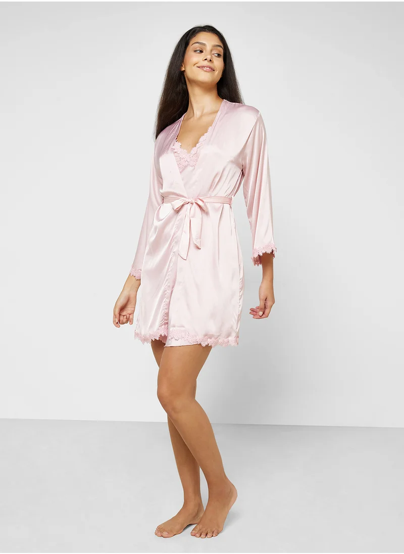 ايلا Night Slip Dress & Robe Set