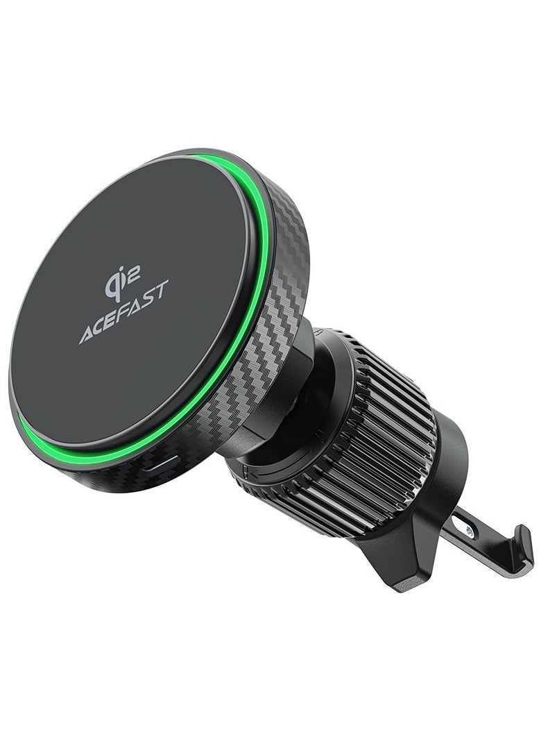 ACEFAST Fast Qi2 Wireless Charger Magnetic Car Holder D33 – 15W High-Speed Charging, Strong Magnet, 360° Adjustable Air Vent Mount, One-Hand Operation, Compatible with MagSafe and Qi-Enabled Devices - Image 1
