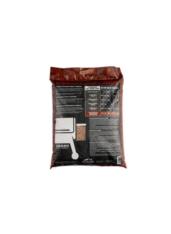 TRAEGER High Quality Premium Signature Blend Hardwood Pellets Brown 9 kg PEL337 - Image 2