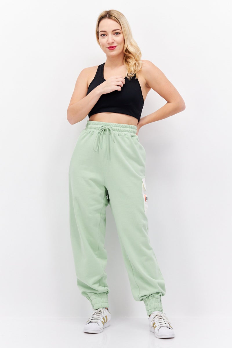 TRIBE OF 6 Women Sportswear Fit Training Sweatpants, Light Green  - Image 4