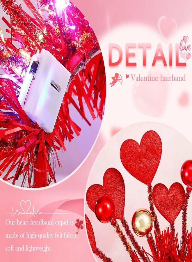 CLOACE Valentines Day Headband Light Up Love Heart Headbands Hair Hoop LED Party Featival Hair Accessories for Women - Image 5