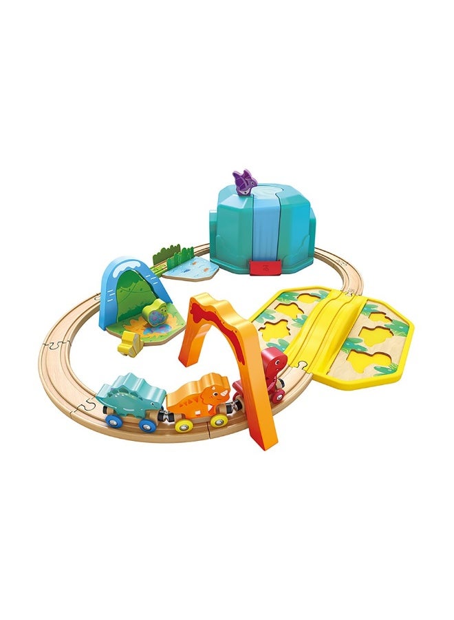 Hape مجموعة ألعاب دلو قطار الديناصورات من هابي (27 قطعة) - Image 1