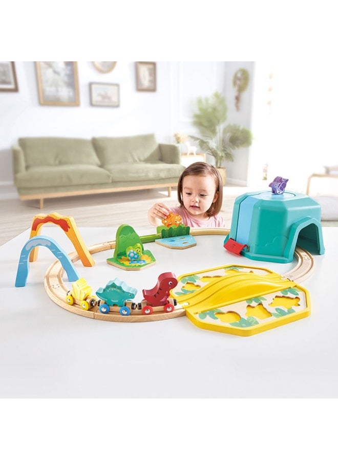 Hape مجموعة ألعاب دلو قطار الديناصورات من هابي (27 قطعة) - Image 3