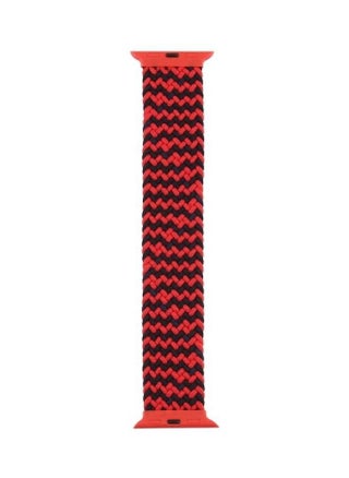 Plastic Buckle Mixed Colour Nylon Braided Single Loop Replacement Watchbands for Apple Watch Series 7/6/SE/5/4/3/2/1 42/44/45mm, Size:Xl Ripple Black/Red - pzsku/ZCD93DDE6114F253F45C4Z/45/_/1693361605/71945a2f-9524-453e-9638-d1f562ff6961