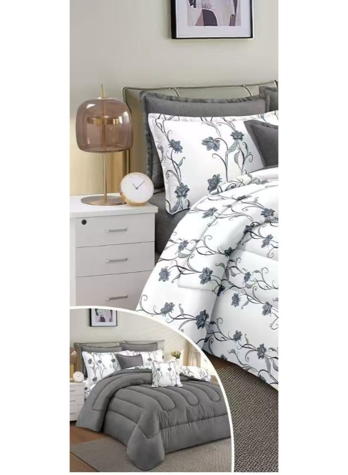 Red Rose Luxurious double bed sheet, printed, made of microfiber, size 240*260 cm - Image 2