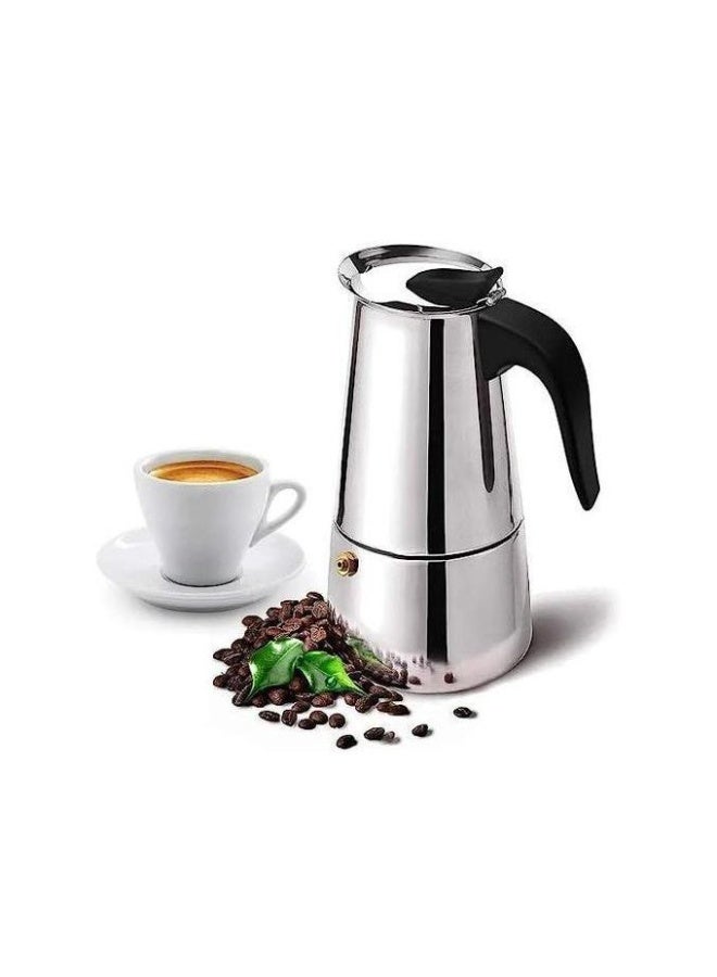 صانع قهوة إكسبريسو استانلس ستيل – لتحضير قهوة غنية ولذيذة - Image 1