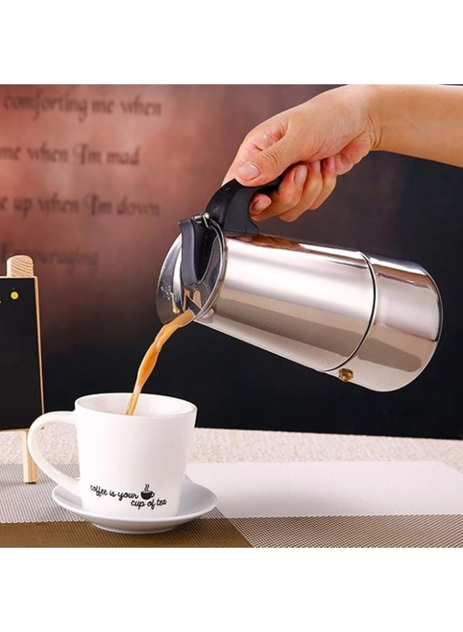 صانع قهوة إكسبريسو استانلس ستيل – لتحضير قهوة غنية ولذيذة - Image 4