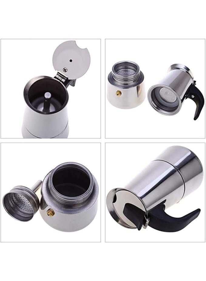 صانع قهوة إكسبريسو استانلس ستيل – لتحضير قهوة غنية ولذيذة - Image 3