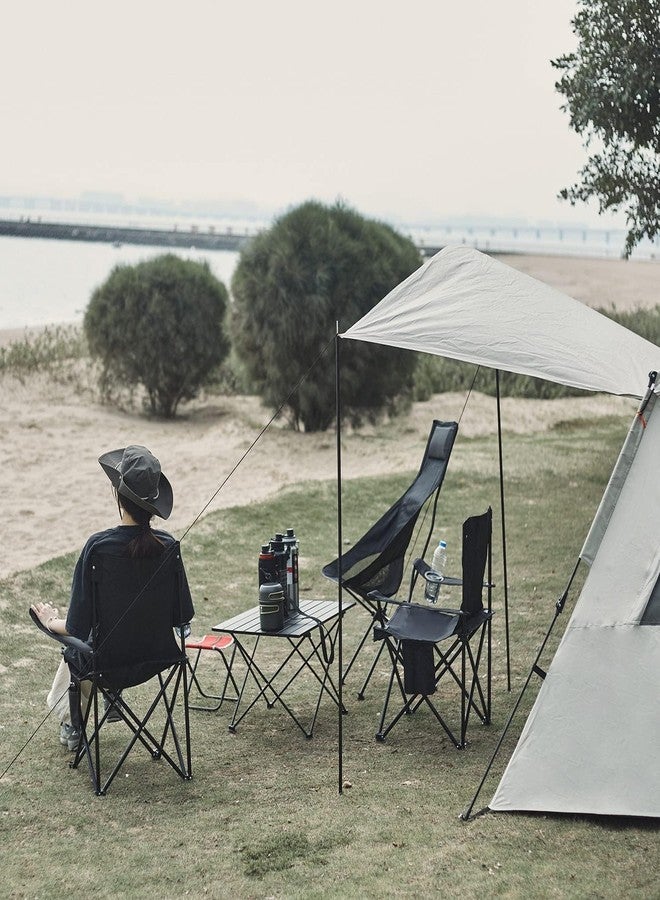 KIMEE Foldable Camping Chair for Adults | Heavy Duty Metal Frame | Large Comfortable Polyester Outdoor Chair with Cup Holder | Portable Folding Chair for Camping, Picnic, Beach & Travel - Image 5
