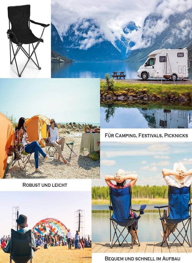 KIMEE Foldable Camping Chair for Adults | Heavy Duty Metal Frame | Large Comfortable Polyester Outdoor Chair with Cup Holder | Portable Folding Chair for Camping, Picnic, Beach & Travel - Image 4