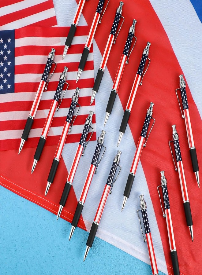 Tenare 32 Pcs American Flag Ballpoint Pen USA Patriotic Themed 1.0 mm Independence Day 250th Anniversary Black Gel Ink Ballpoint Pens for Writing Signing Home Office Supplies(Classic) - Image 4